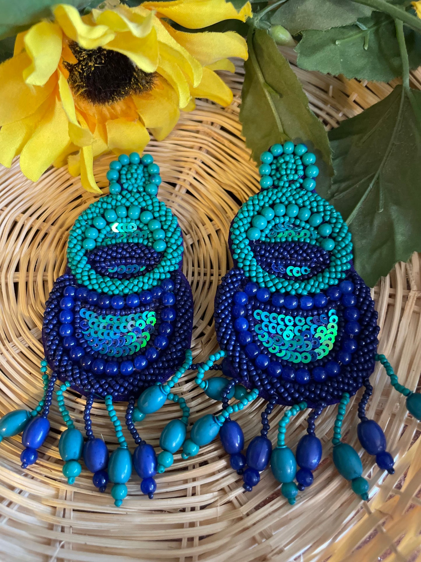 Blue earrings