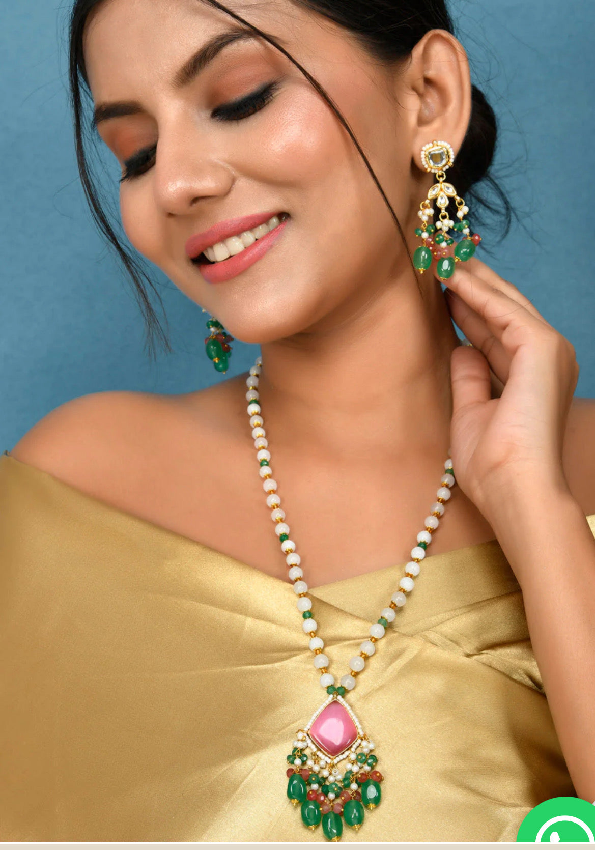 green earings