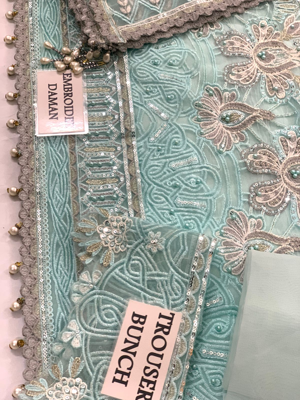 Steel grey chiffon