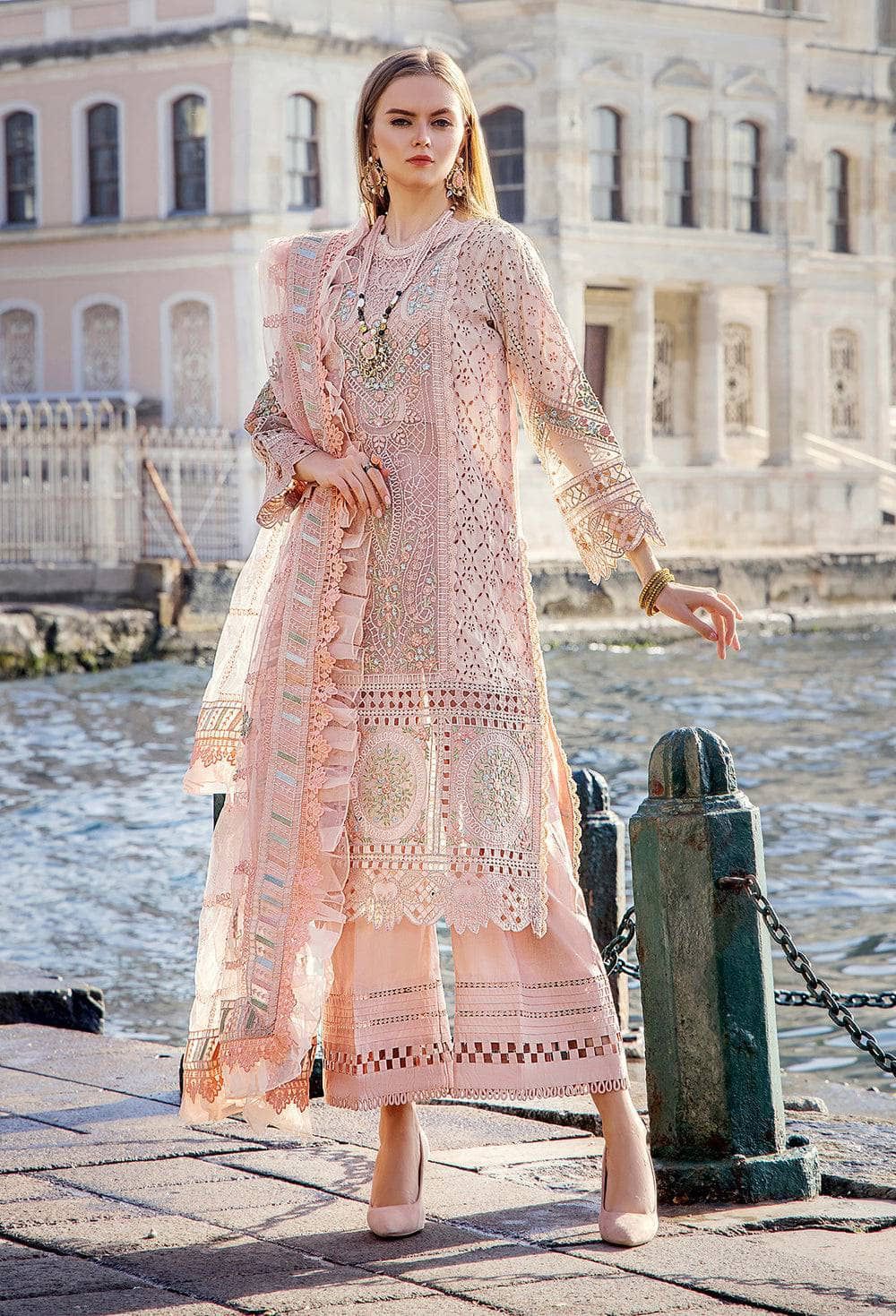 ZR COLLECTION Present 🔥🔥 AGAIN AVAILABLE IN NEW COLOUR 🔥🔥 BRAND….ADAN LIBAS Unstitch Replica FABRIC LAWN COTTON Suit With ORGANZA Dupatta WORK CHIKAN KARI
