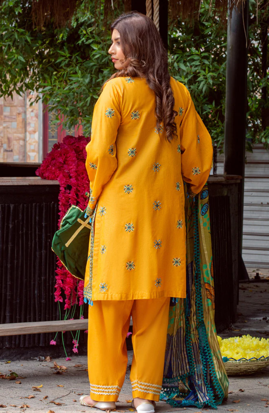 Two piece yellow
