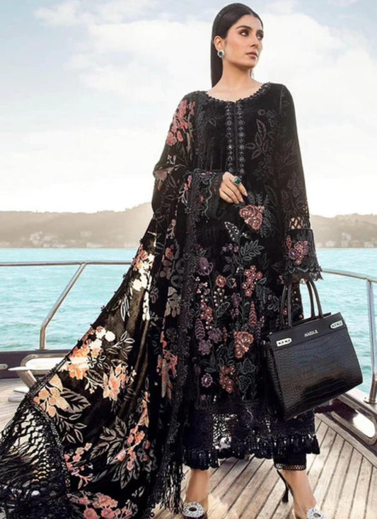Black floral 3 piece