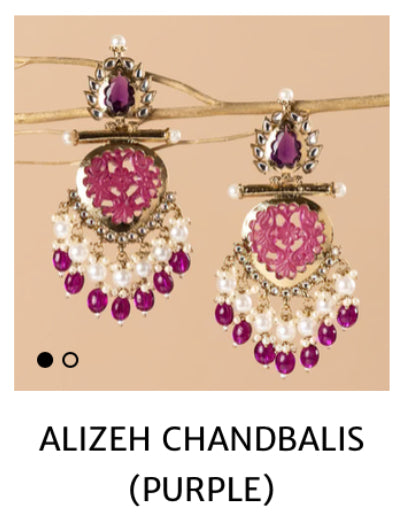 Alizeh chand bali purple