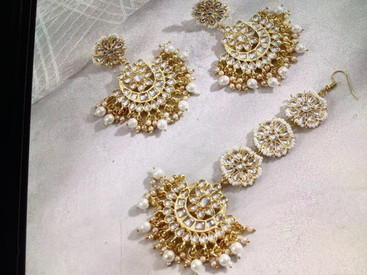 KUNDAN CHANDBALI MANGTIKKA SET
