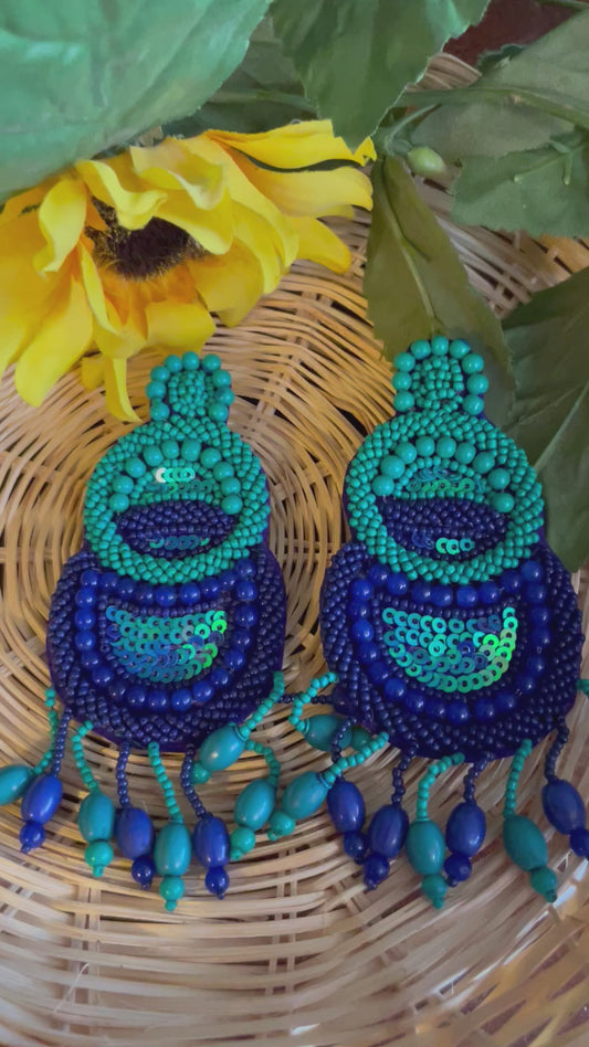 Blue earrings